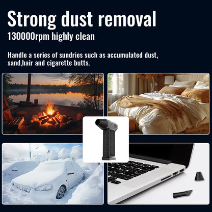 130000RPM Turbofan High Power Jet Fan Brushless Motor Variable Speed Dust Blower Cleaning Tool Air Duster Air Blower Handheld