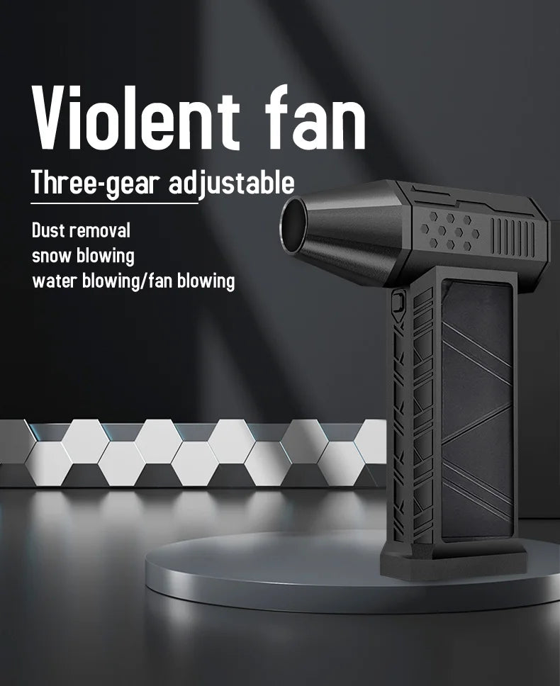 130000RPM Turbofan High Power Jet Fan Brushless Motor Variable Speed Dust Blower Cleaning Tool Air Duster Air Blower Handheld