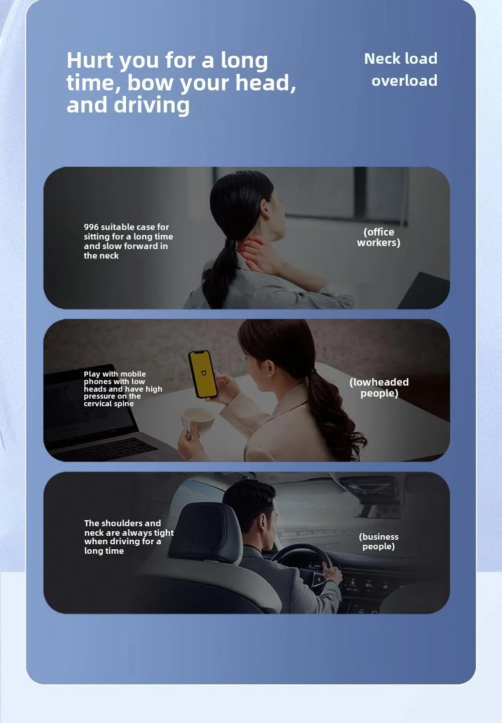 Trapezius Electric Massage Pillow Wireless Shiatsu Kneading Massager for Neck Shoulder Waist Leg Rechargeable for Car Home Use