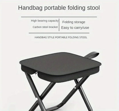 Portable folding stool, foldable handheld camping stool, outdoor camping and fishing specific folding stool