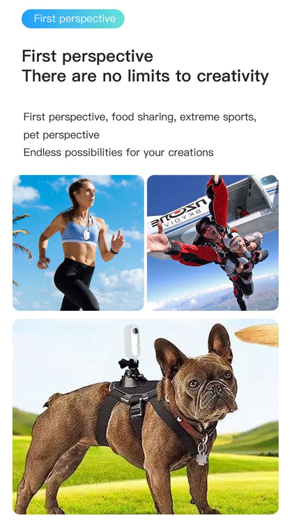 POV Magnetic Sports Camera 4K 30M Waterproof 2.4G Wireless WiFi Motorcycle Mini Small Action Body Video Vlog Cameras Helmet Bike