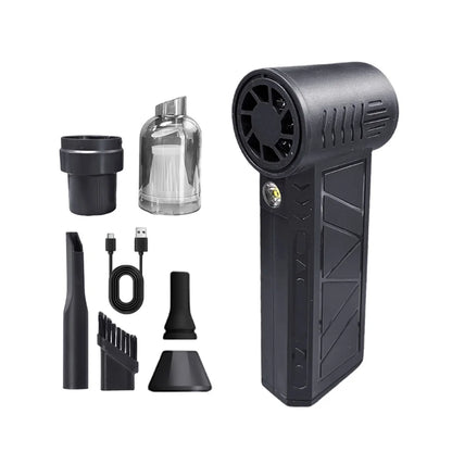 130000RPM Mini Turbo Jet Fan Electric Air Duster Adjustable wind speed Turbo Violent Blower Rechargeable with Light Car Cleaning