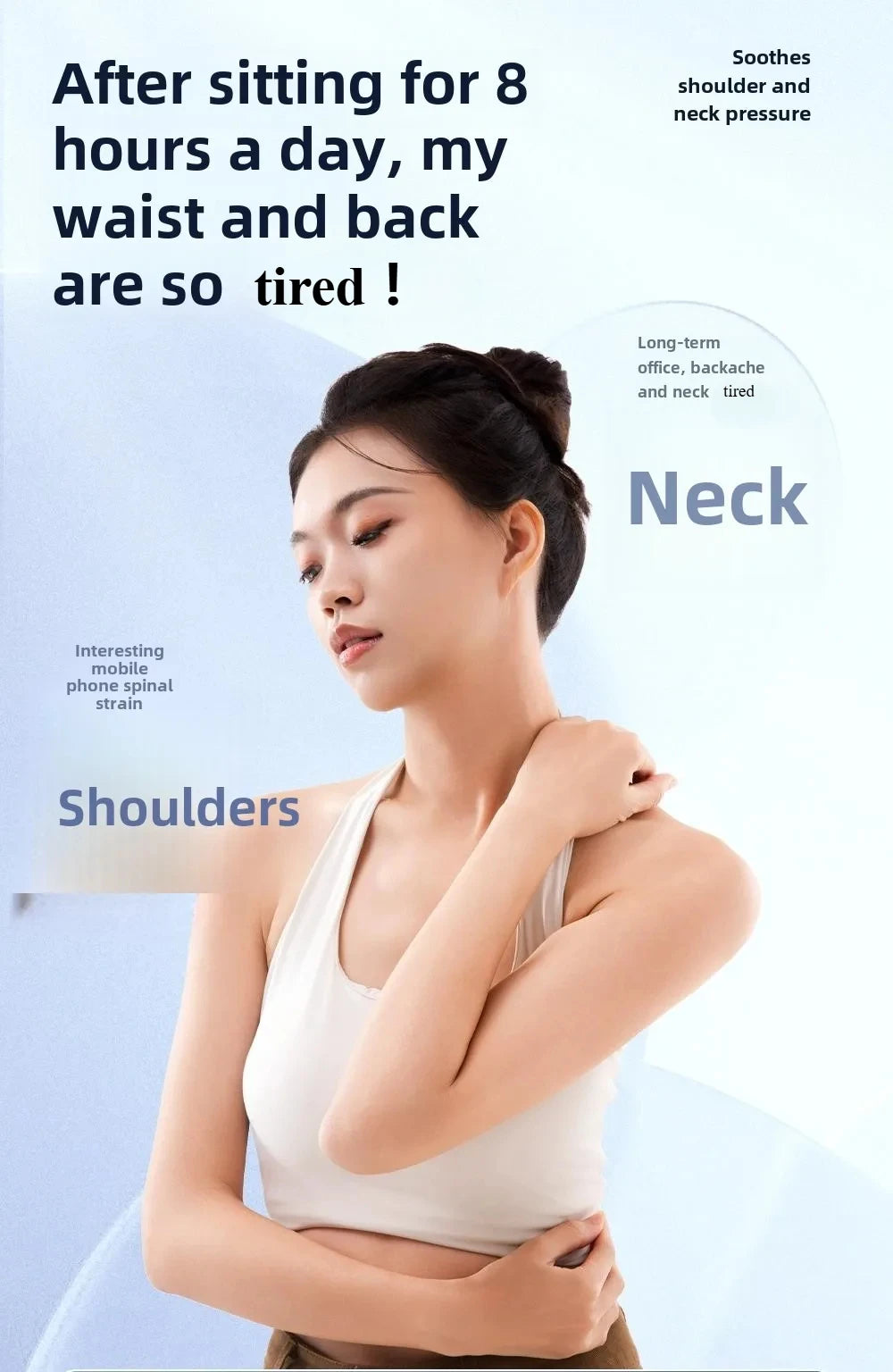 Trapezius Electric Massage Pillow Wireless Shiatsu Kneading Massager for Neck Shoulder Waist Leg Rechargeable for Car Home Use