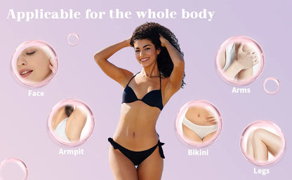 Electric Shaver for Women Waterproof Wet &Dry Hair Razors 2 in 1 Double Head Dual Bikini Hair Trimmer Detachable Head Shaver