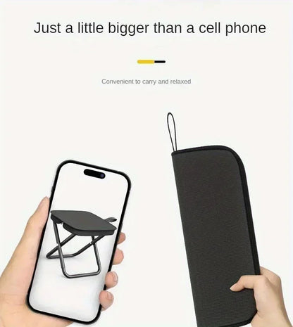 Portable folding stool, foldable handheld camping stool, outdoor camping and fishing specific folding stool