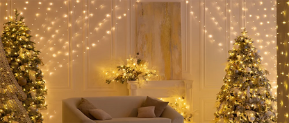 LED Curtain Light String 220V Holiday Curtain Garland Lights Indoor Outdoor Room Christmas Decoration Fairy Lights