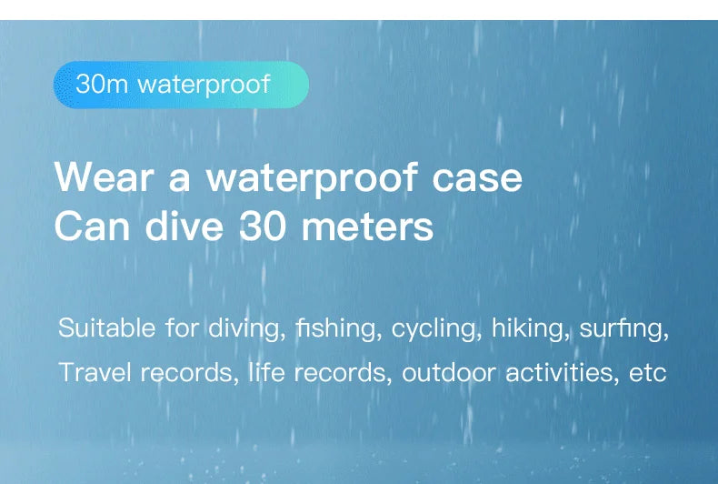 POV Magnetic Sports Camera 4K 30M Waterproof 2.4G Wireless WiFi Motorcycle Mini Small Action Body Video Vlog Cameras Helmet Bike