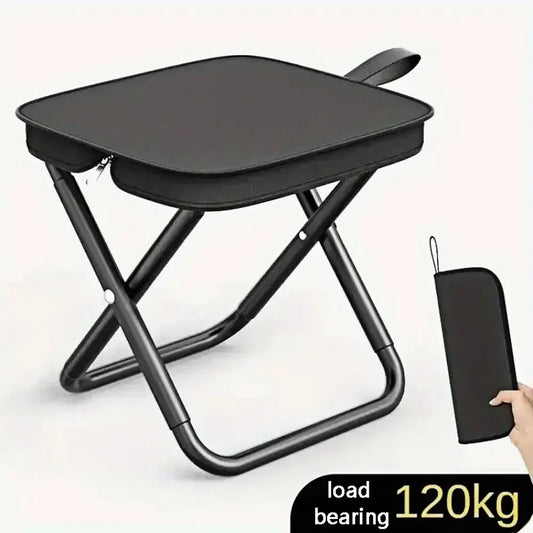 Portable folding stool, foldable handheld camping stool, outdoor camping and fishing specific folding stool